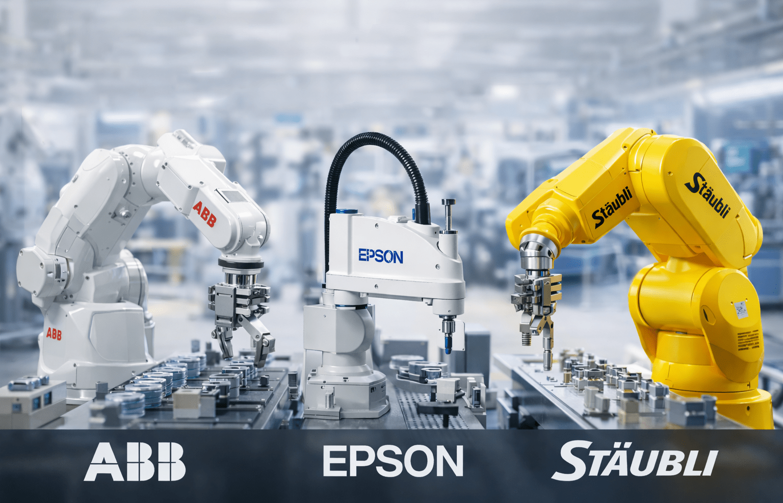 ABB vs Epson vs Stäubli : quel robot industriel choisir selon votre production ?