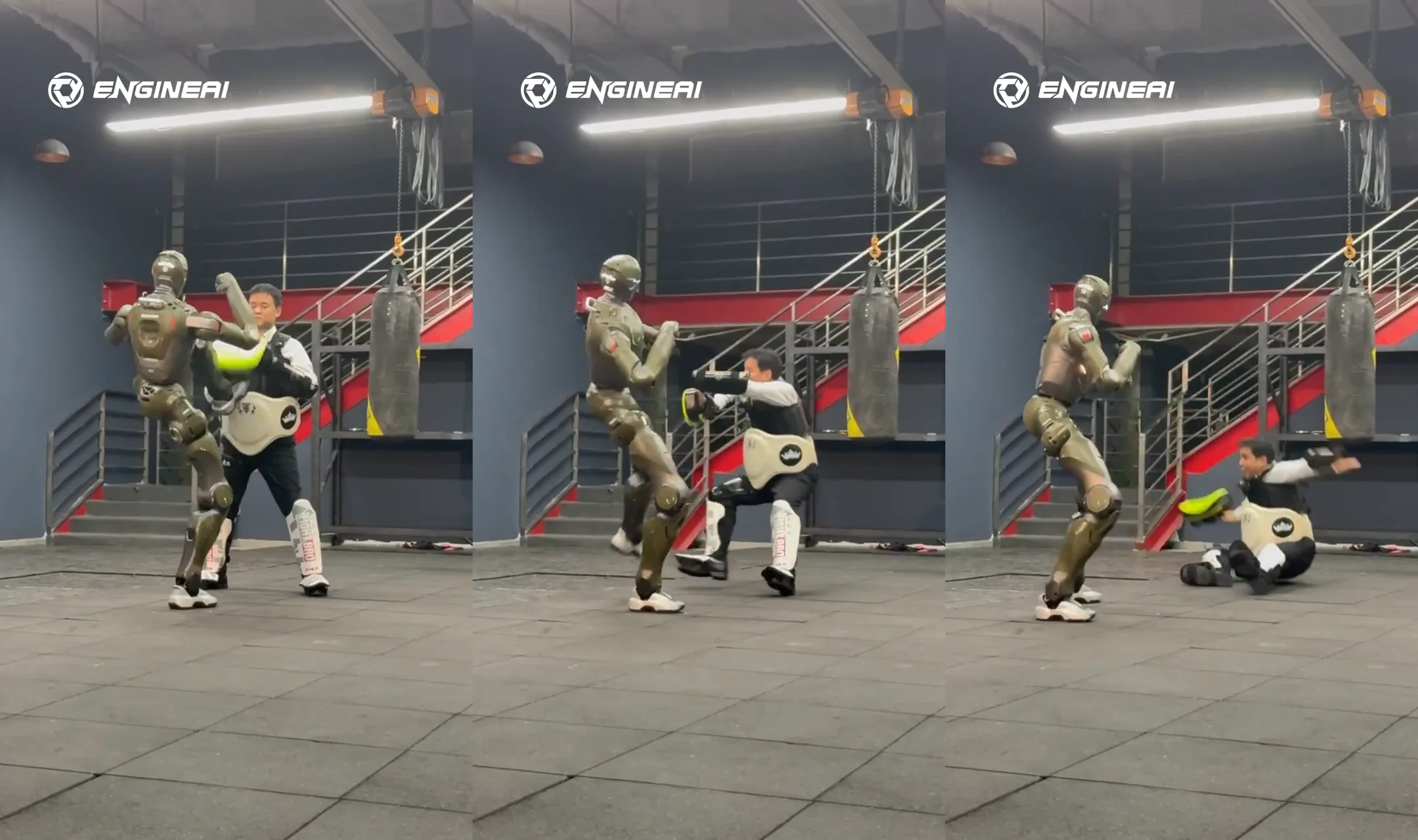 EngineAI CEO Takes a Kick from T800 Robot to Settle CGI Debates