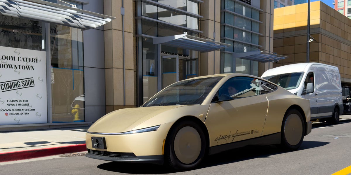 Watch the Cybercab robotaxi roll off Tesla's production line