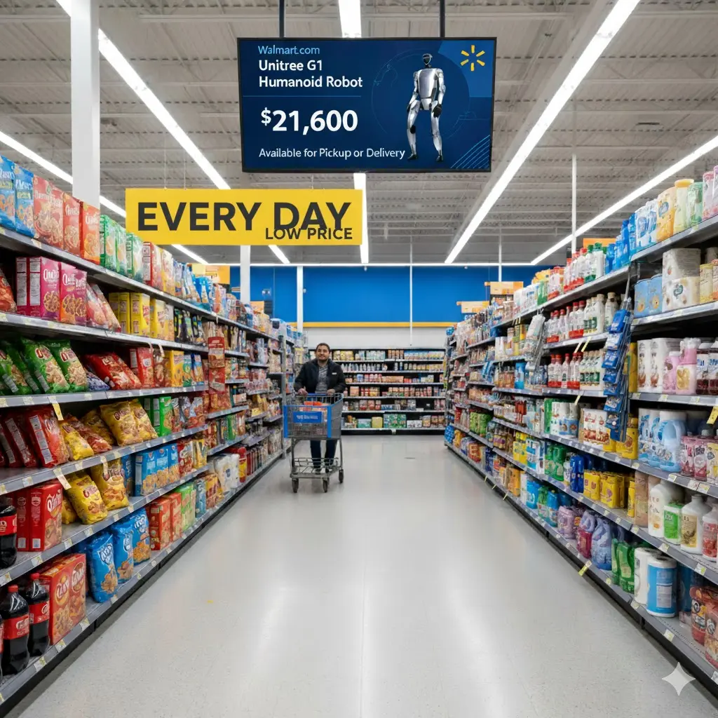 A Humanoid Robot in Aisle 5? Unitree G1 Appears on Walmart Website for $21,600