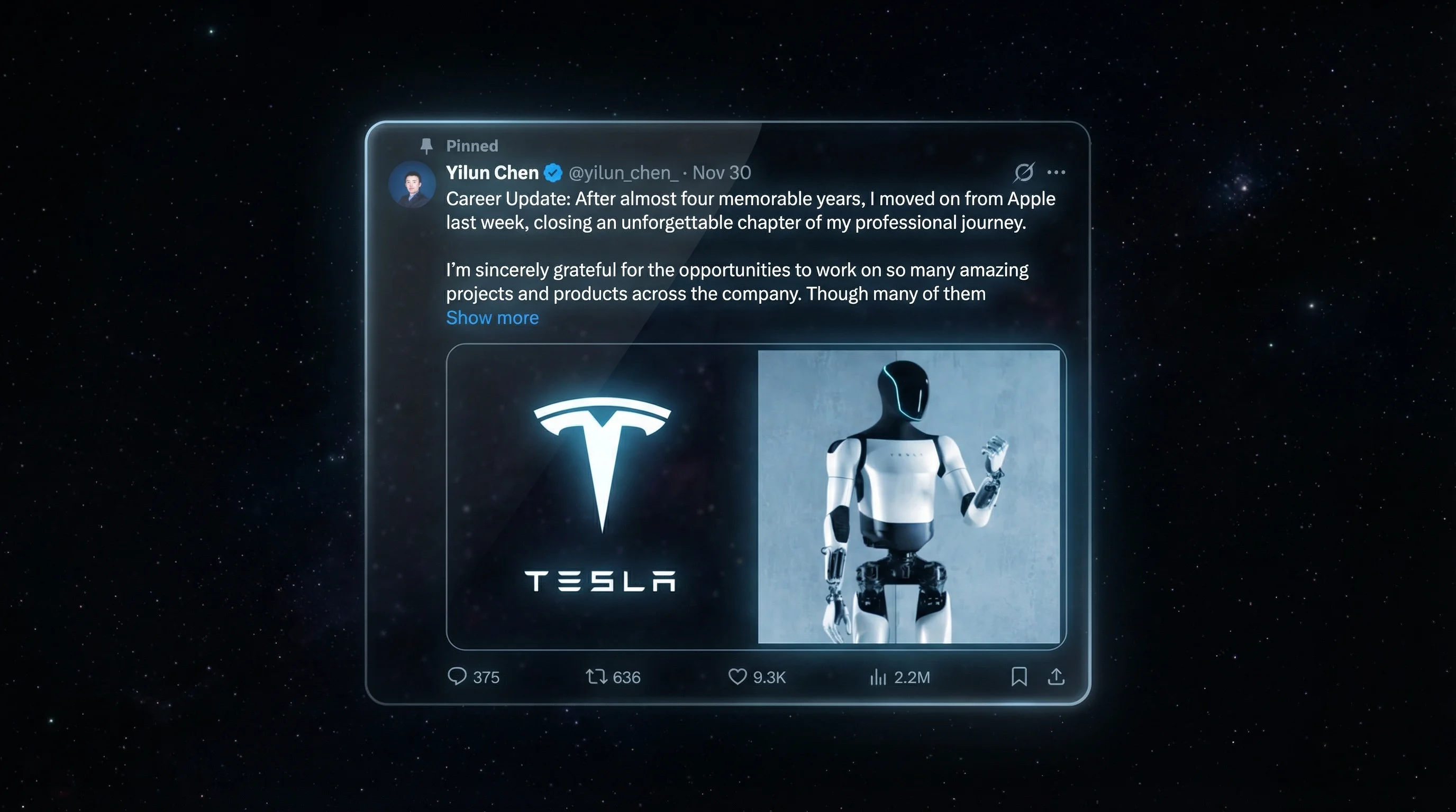Apple Robotics Researcher Joins Tesla Optimus, Citing ‘Scale and Sophistication’