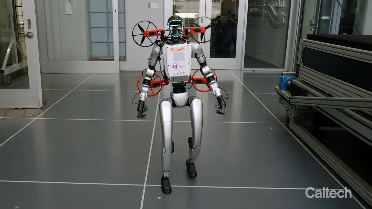 Caltech and TII Debut X1: A Humanoid-Drone Team for Multimodal Robotics