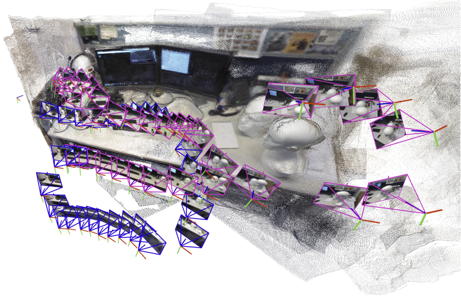 Teaching robots to map large environments