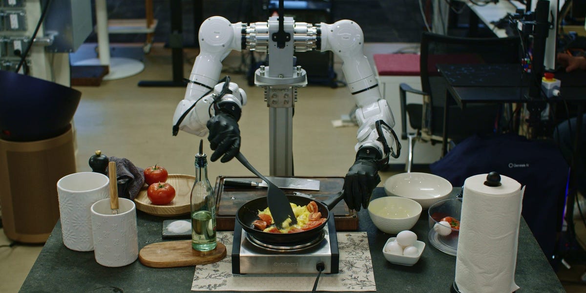 Take a look at these hands: Genesis AI says it taught a robot to cook and play piano close to human-level performance