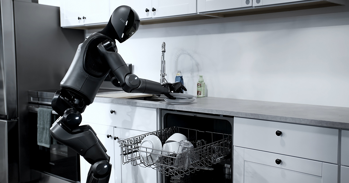 Helix Loads the Dishwasher