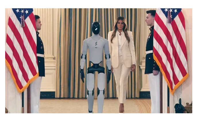 The First Humanoid Robot Visits the White House