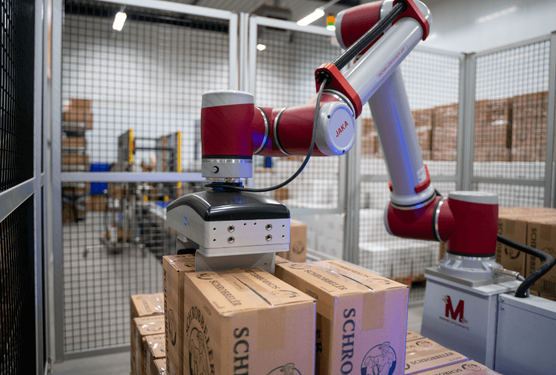 Palettiseur cobot pour l'automatisation à grande vitesse