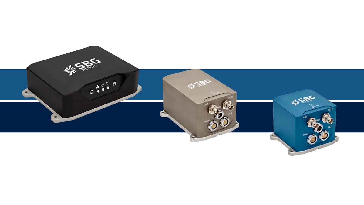SBG Systems Introduces New GNSS Receiver Variants for Navsight, Apogee and Ekinox
