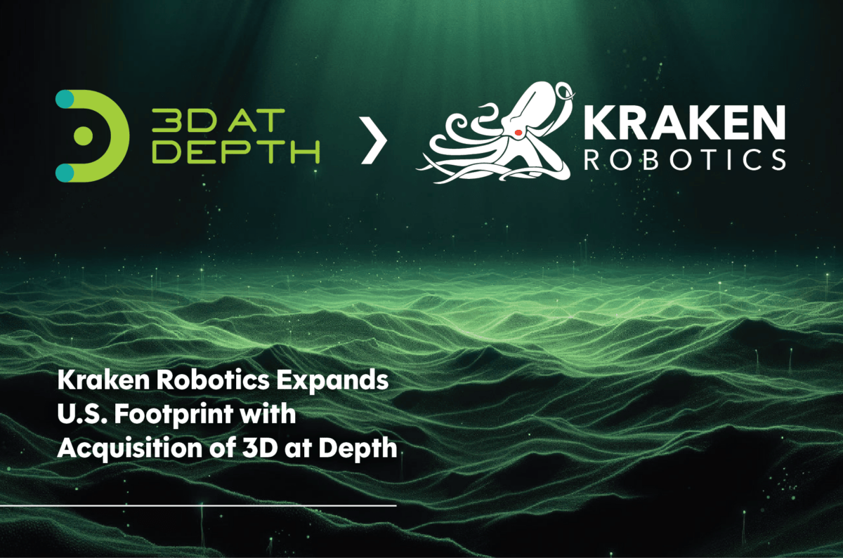 Kraken Robotics Expands U.S. Footprint with Acquisition of 3D at Depth