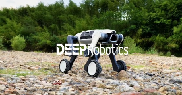 Compact yet powerful, the quadruped robot "Lynx S10" conquers gravel paths and obstacles.