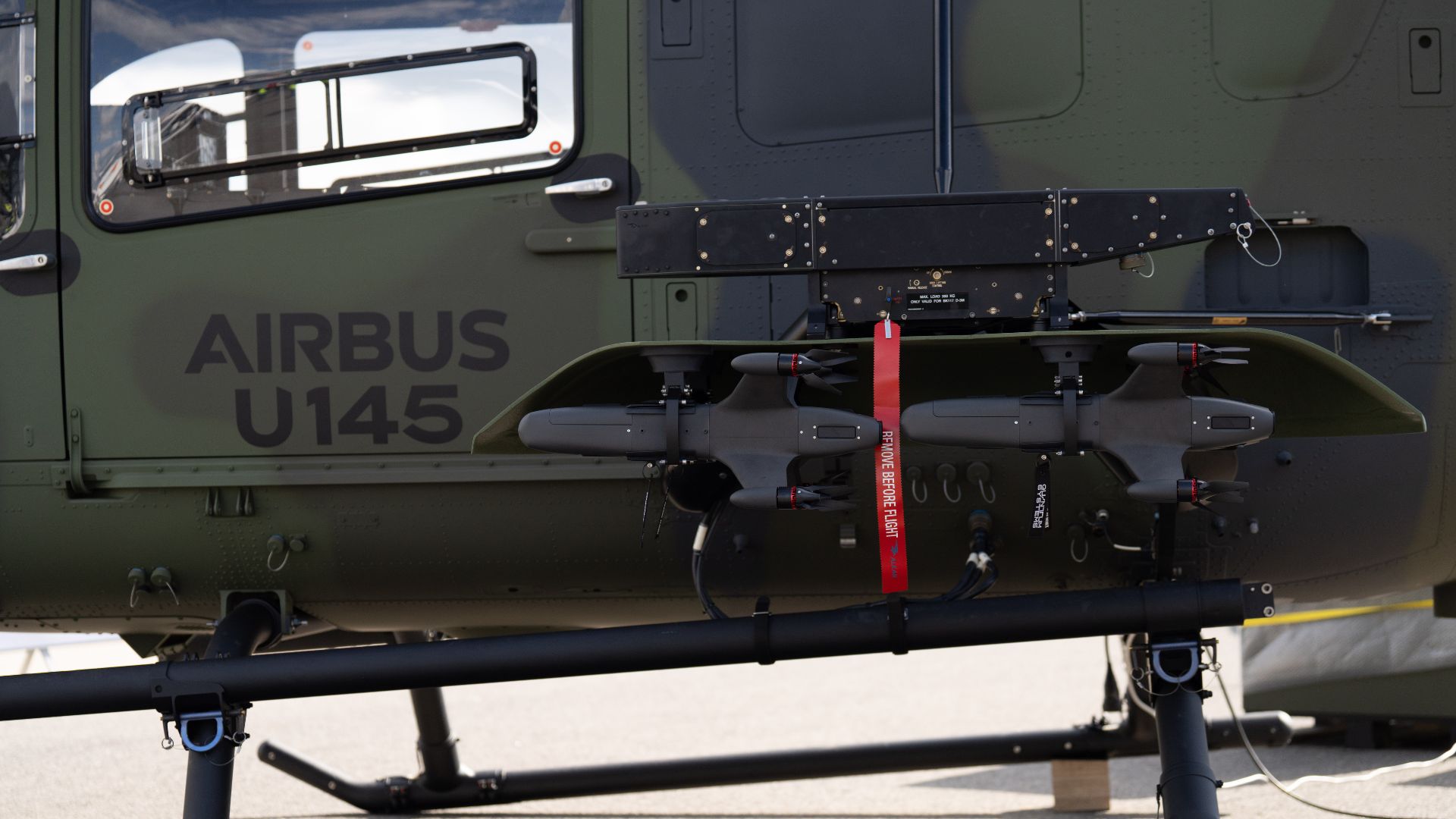 Airbus modifies H145M helicopter to deploy interceptors against tactical drone swarms