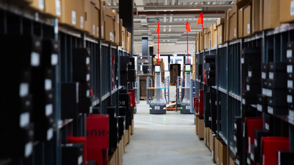 Increased throughput in narrow aisle warehouse