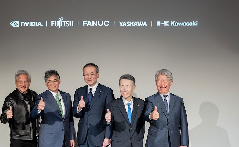 Fujitsu Collaborates with Fanuc, Yaskawa, and Kawasaki to Enhance Physical AI with Nvidia