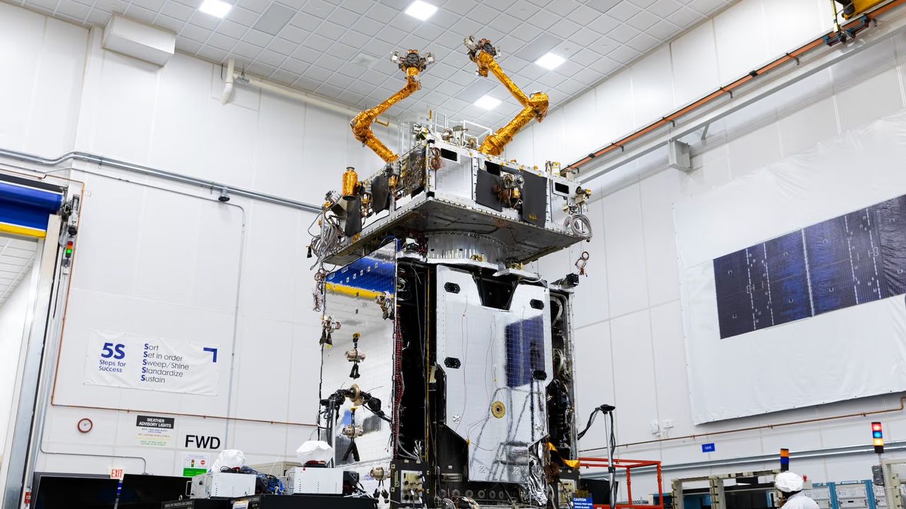 SpaceX Launches Innovative Satellite Repair Drone with Robotic Arms to Earth Orbit Today