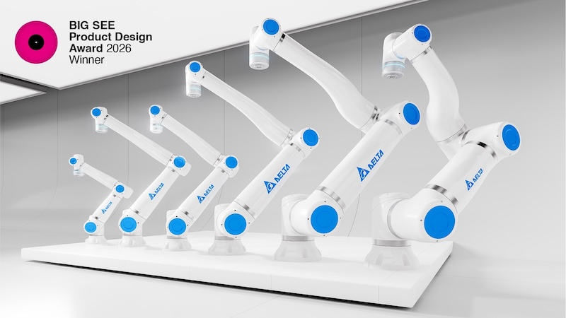 Delta Electronics' D-Bot Collaborative Robots Win BIG SEE Product Design Award 2026