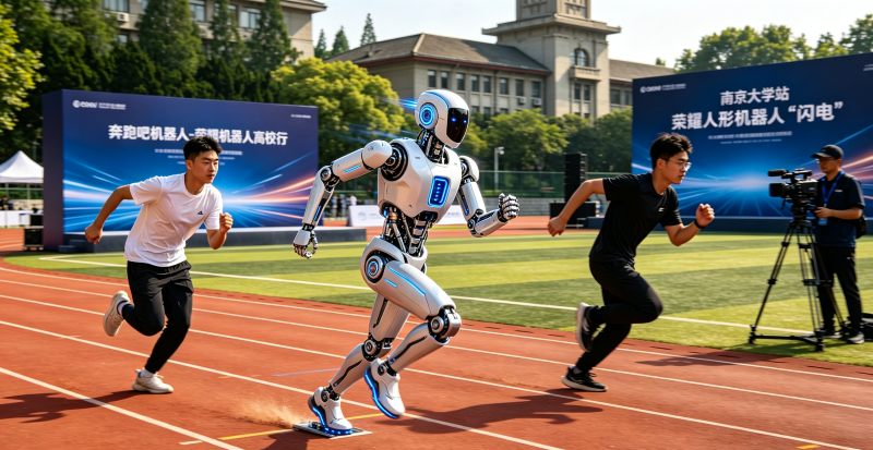 Nanjing University Hosts Exciting Robot vs. Human Sprint Challenge Featuring Lightning