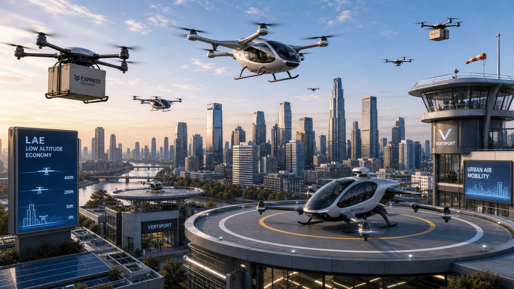 Low-Altitude Economy Experiences Rapid Growth with Logistics Drones and eVTOL Aircraft
