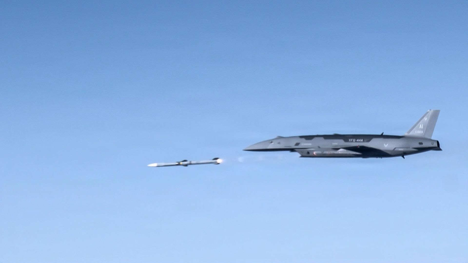 U.S. Air Force Conducts First Missile Launch from Anduril's YFQ-44A Drone