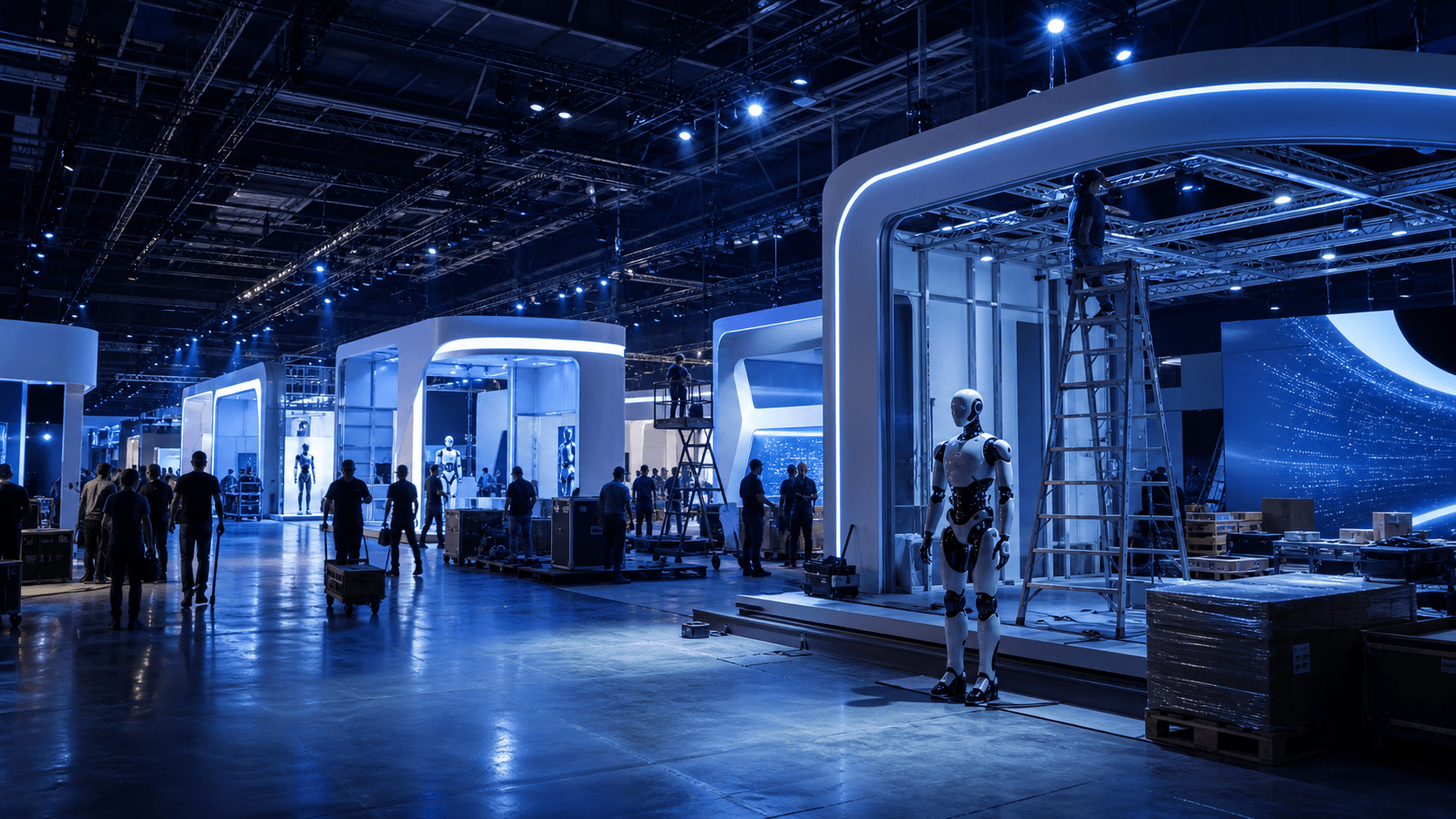 Preparations Continue Late for WRC 2026 as Robots and Workers Collaborate