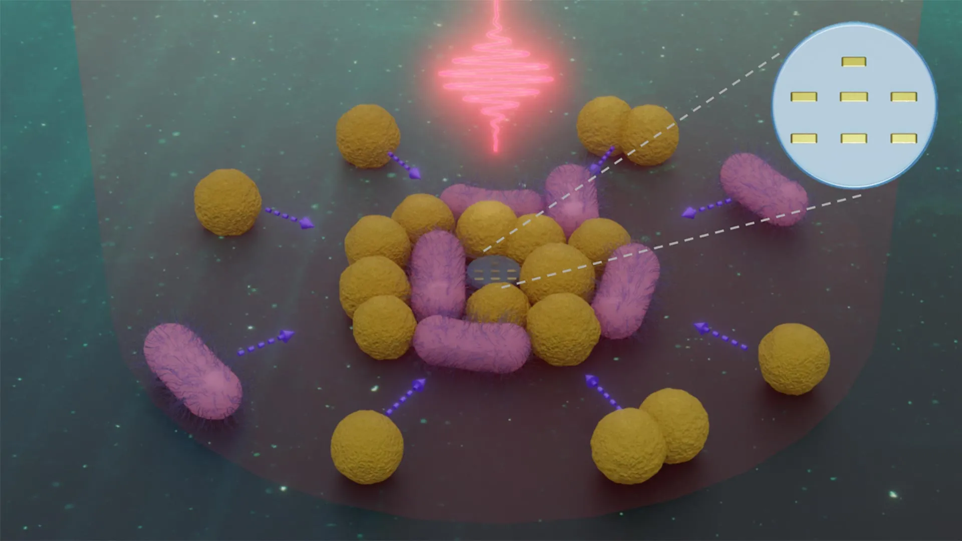 Light-Powered Nanorobots Developed to Collect and Transport Bacteria in Microbial Environments