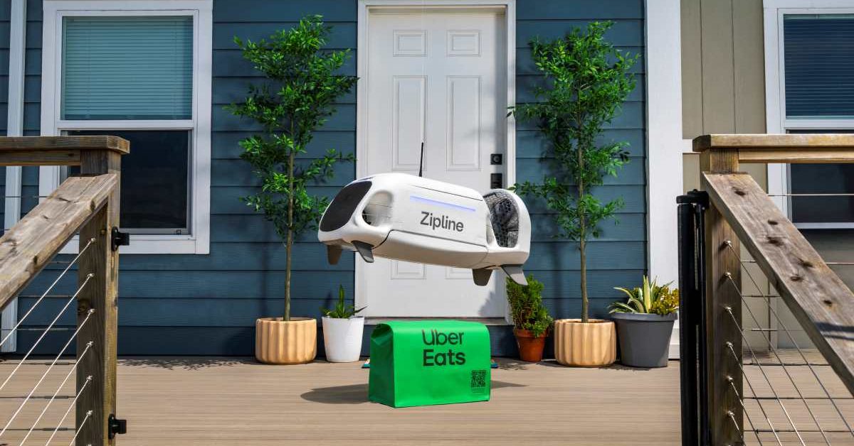 Uber Partners with Zipline to Launch Drone Deliveries Aiming for One Million Daily by 2029