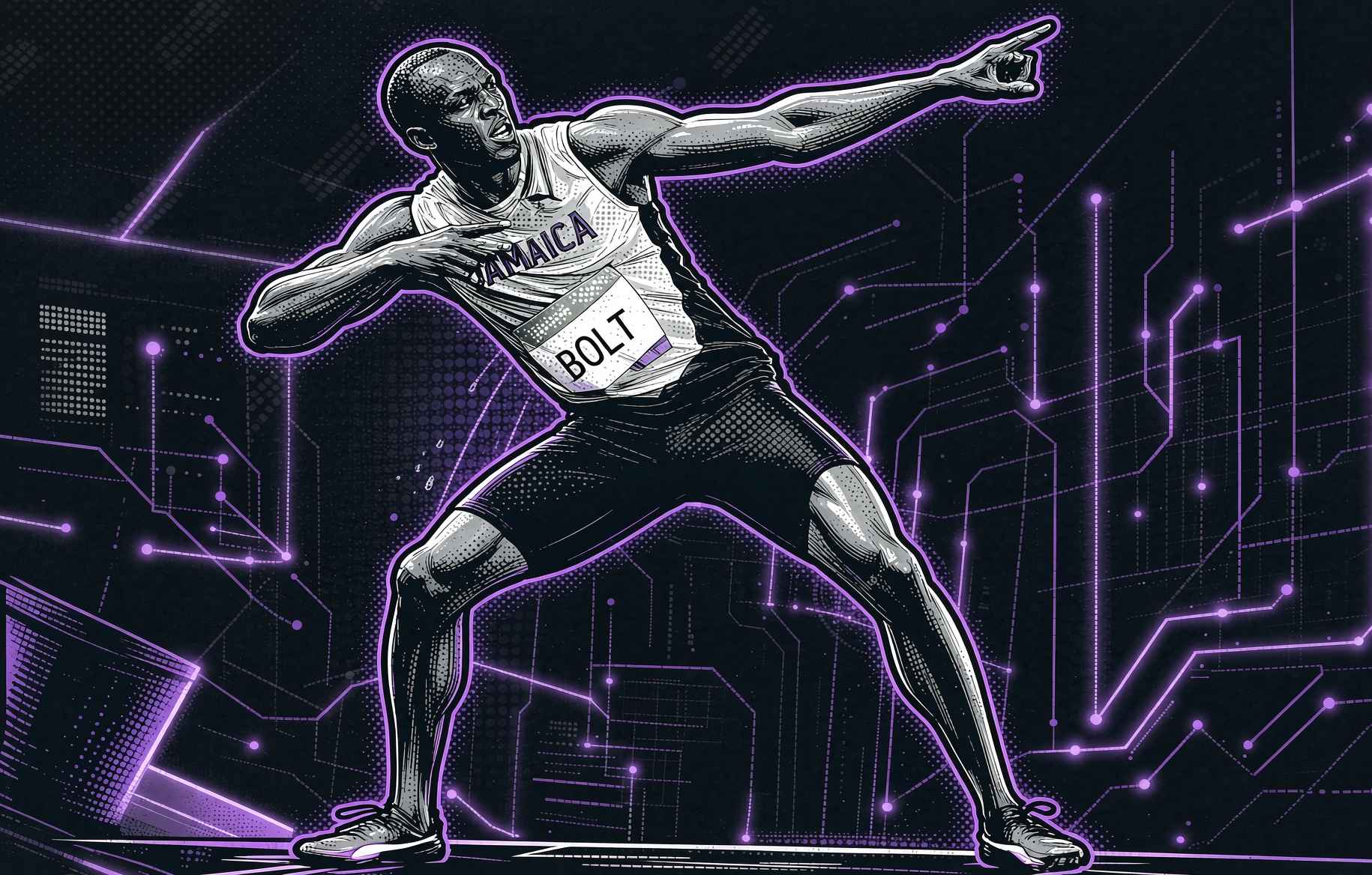 Robot Completes 100 Meters in 8.64 Seconds, Usain Bolt Reacts with a Smile