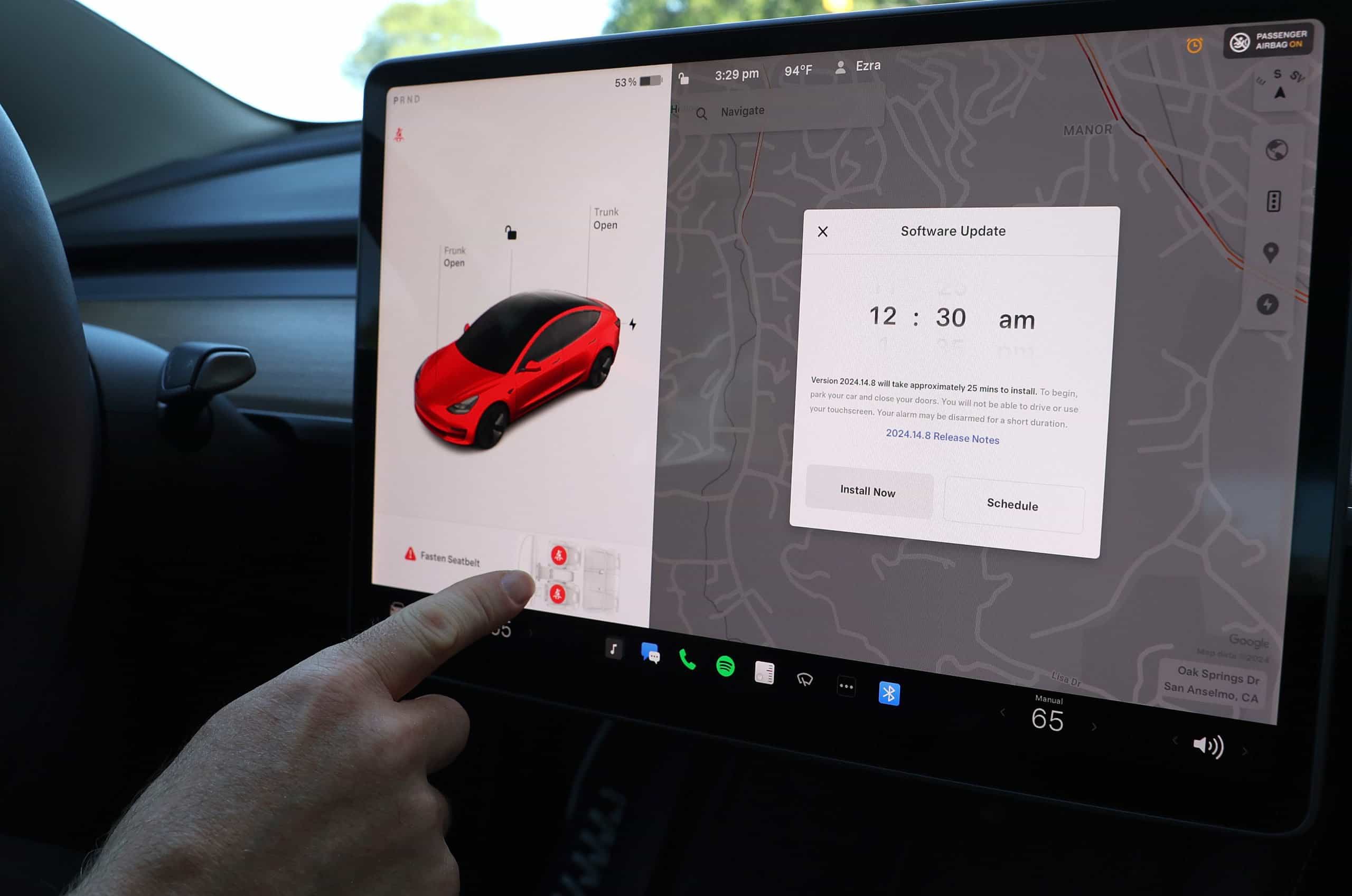 Tesla's New Software Update Enables Collision Avoidance Without Full Self-Driving Activation