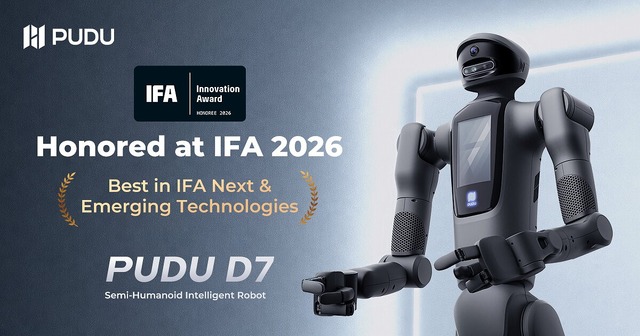 Pudu Robotics' Semi-Humanoid D7 Wins IFA Innovation Award for Emerging Technologies