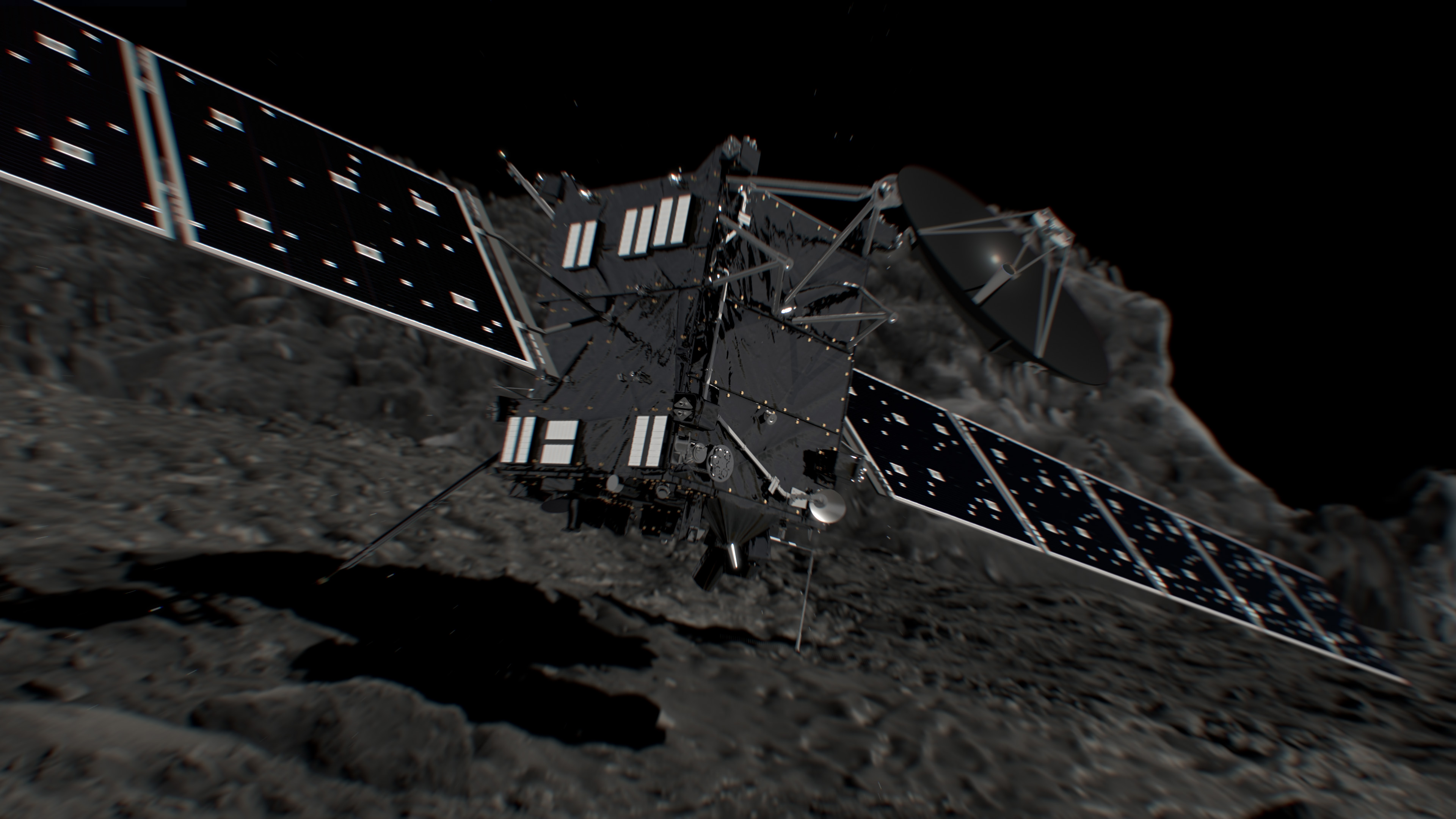 On September 30, 2016, ESA's Rosetta Spacecraft Deliberately Crashes into Comet 67P