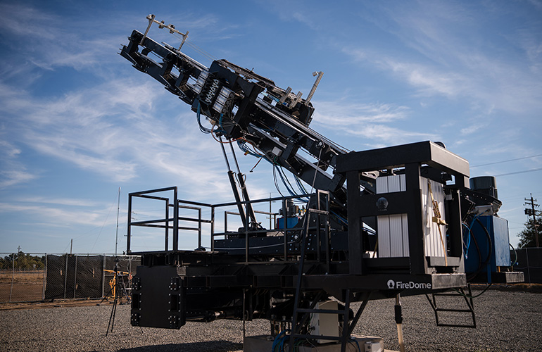 FireDome Develops Autonomous Launcher for Wildfire Defense and Community Protection