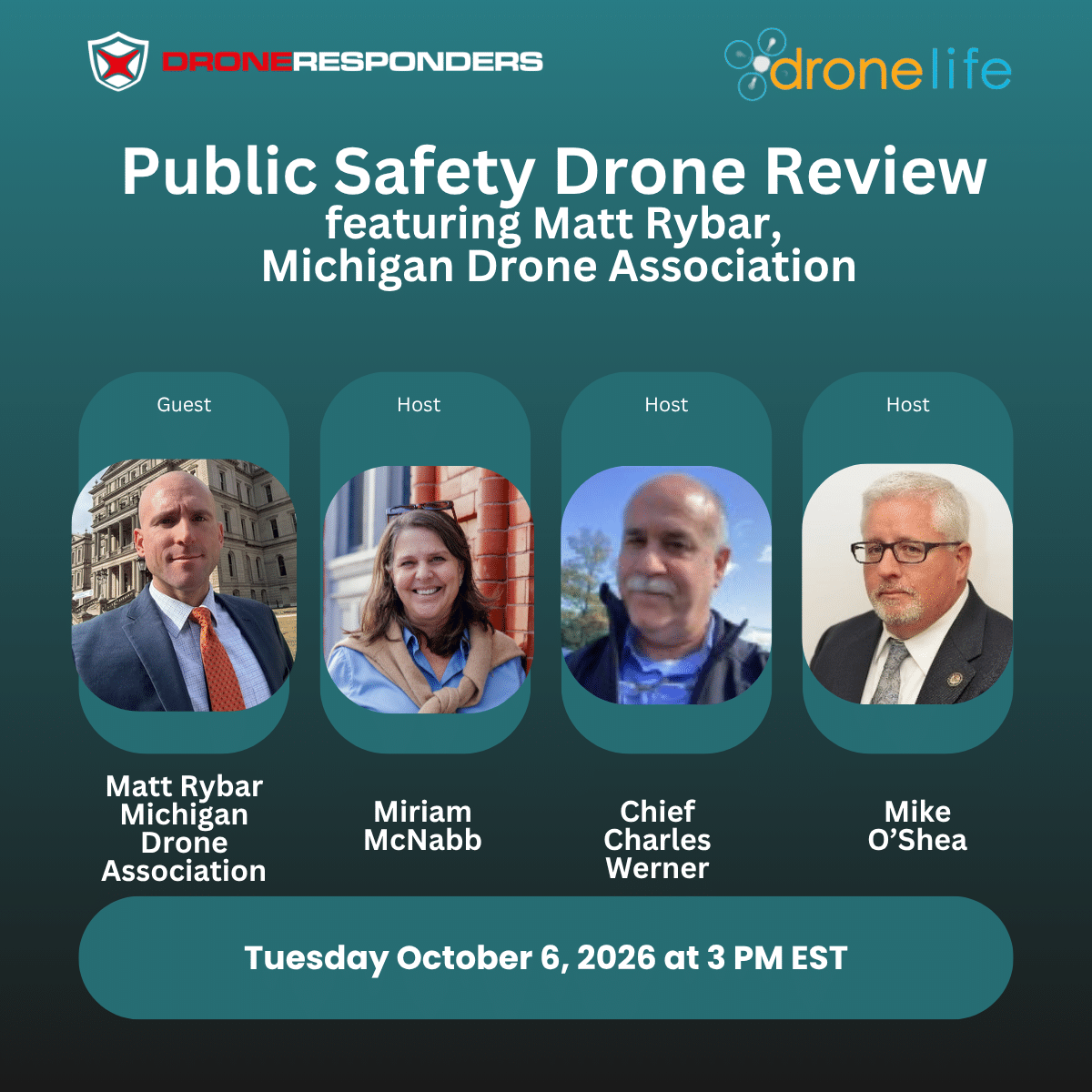 Public Safety Drone Review Features Matt Rybar on October 6 Discussion