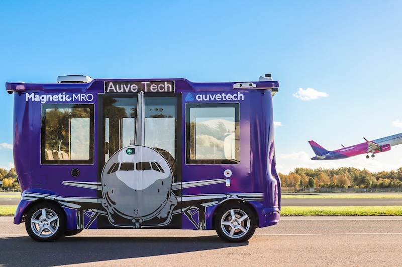 Auve Tech Launches MiCa Driverless Shuttle Service at Tallinn Airport Without Safety Operator