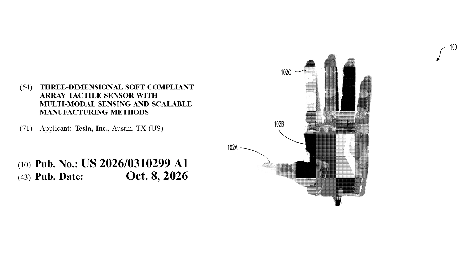 Tesla Unveils Patent for Flexible Touch Sensors in Robotic Hands