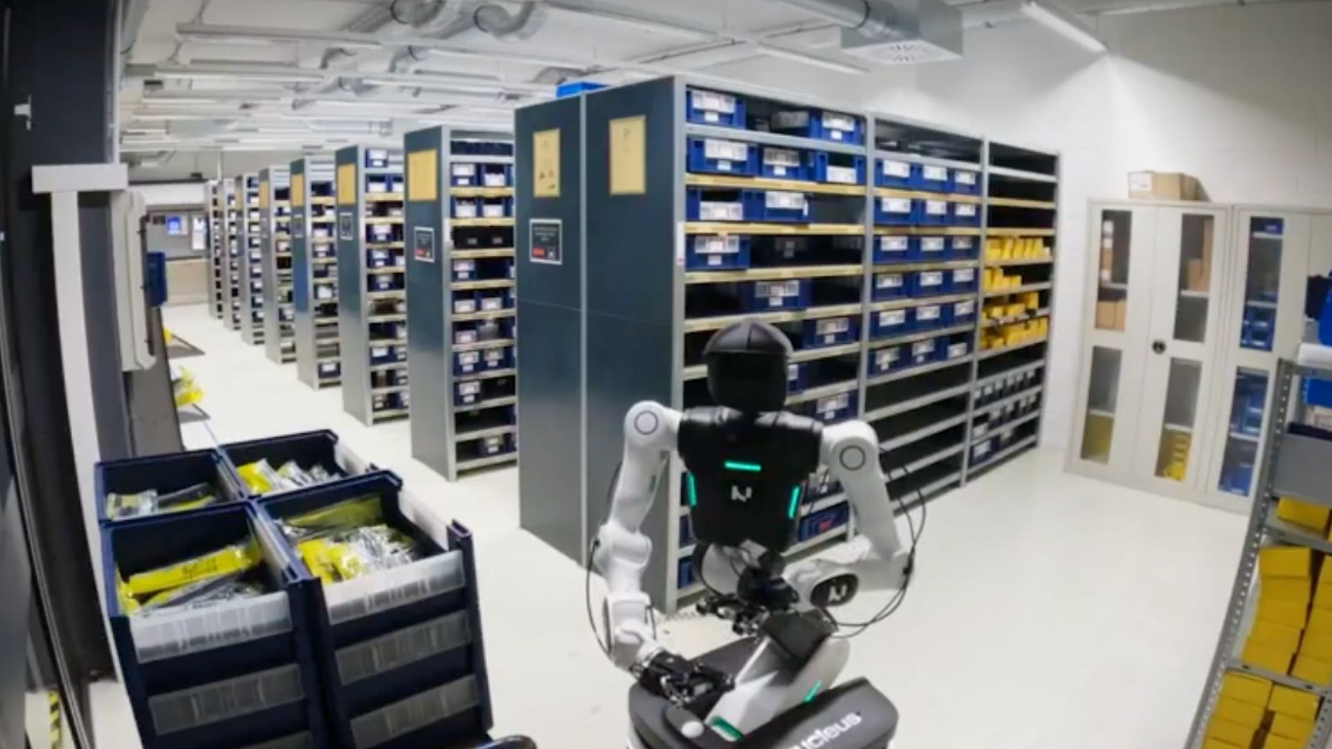 Nucleus Demonstrates Humanoid Robot Performing Factory Tasks with 60% Autonomy