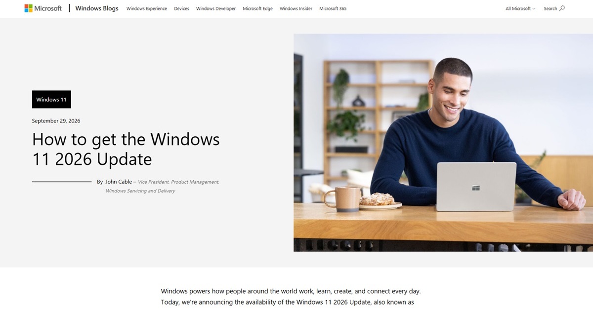 Microsoft Launches Windows 11 26H2 with Streamlined Update Process